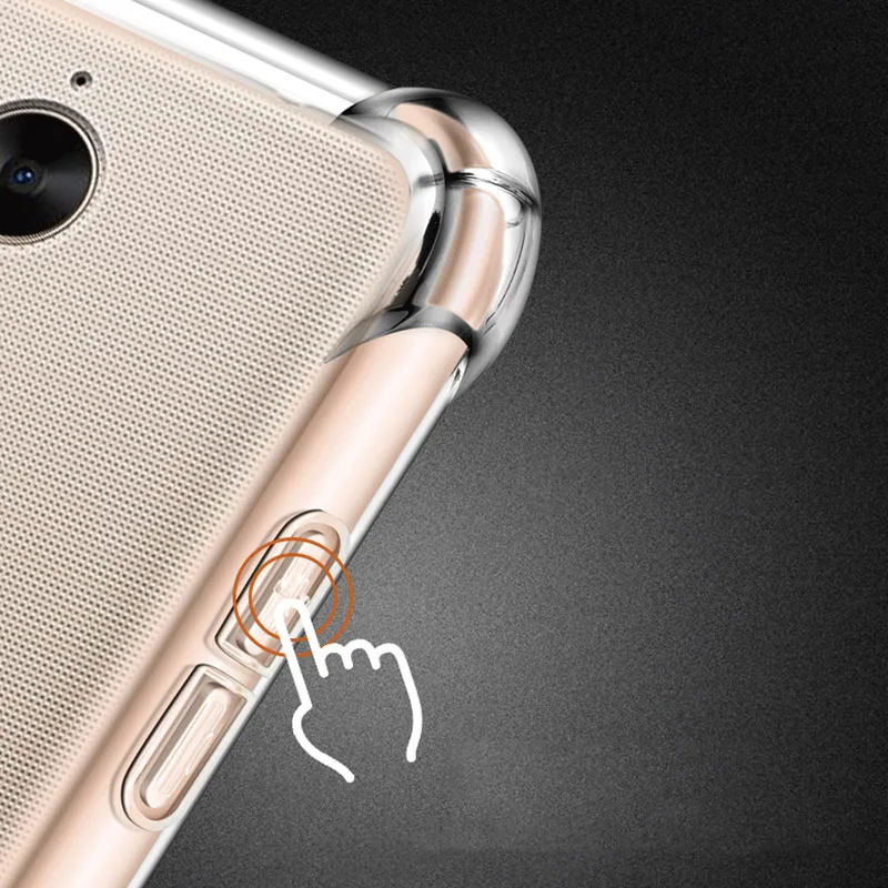 Противоударный мягкий чехол прозрачный силиконовый из ТПУ для Huawei Y5 2017/Y5 III 3/Y6
