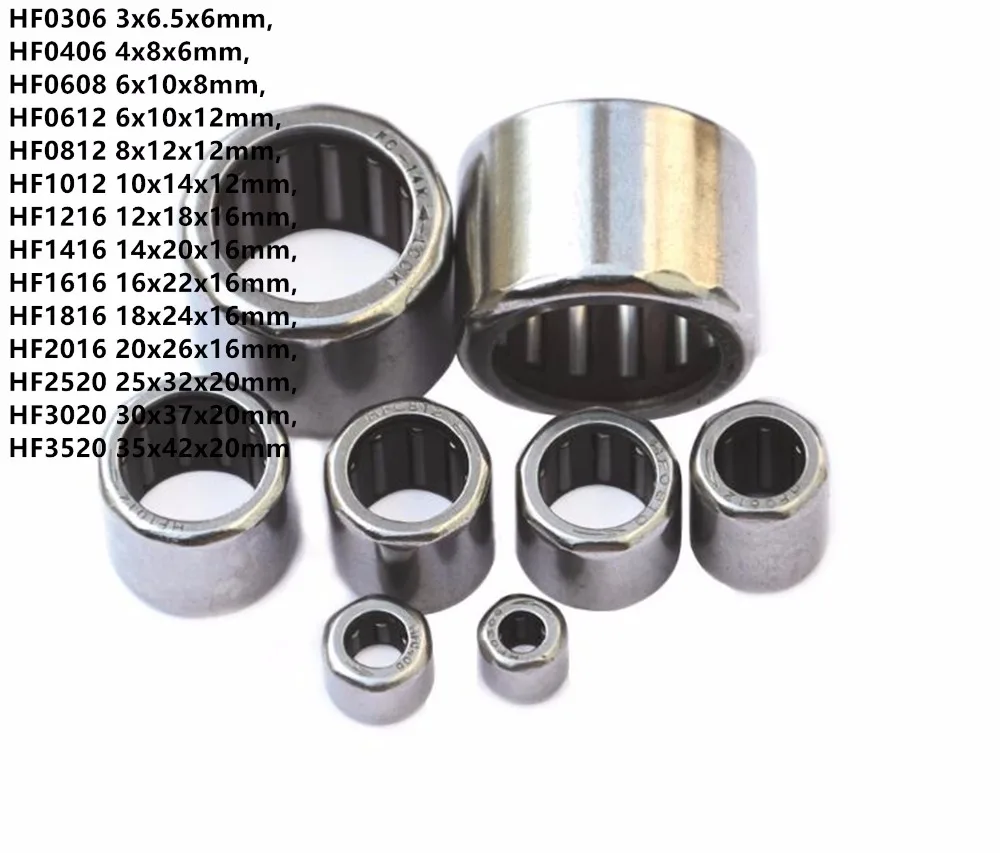 10 шт. односторонний игольчатый подшипник HF1216 HF1416 HF1616 HF1816 HF2016 HF2520 HF3020 HF3520