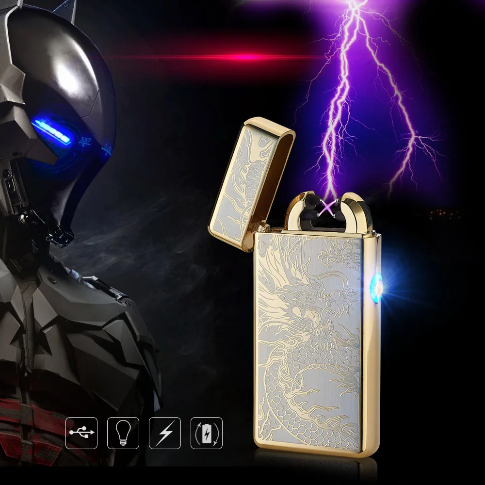 Сигареты сигары Новинка USB Перезаряжаемые электрической дуги Запальные средства