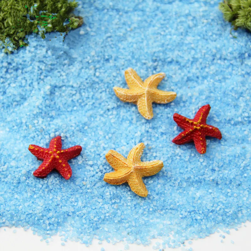 3 Pcs/Set starfish decoration Mediterranean style resin Garden Ornament Miniature DIY miniature garden decorations | Дом и сад
