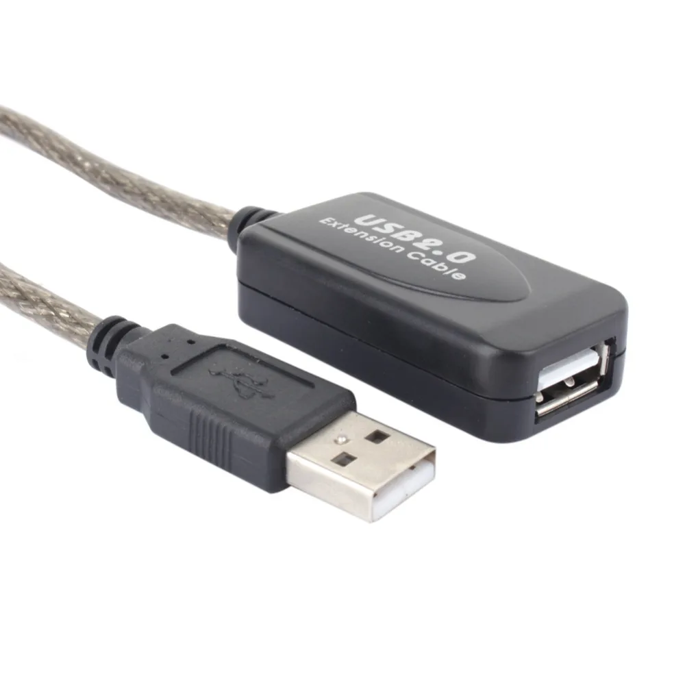 2,0 USB 5 м/10 м/15 м/20 м Удлинительный кабель Активный Кабель ретранслятор для мужчин и женщин высокоскоростной провод USB адаптер для портативных ПК