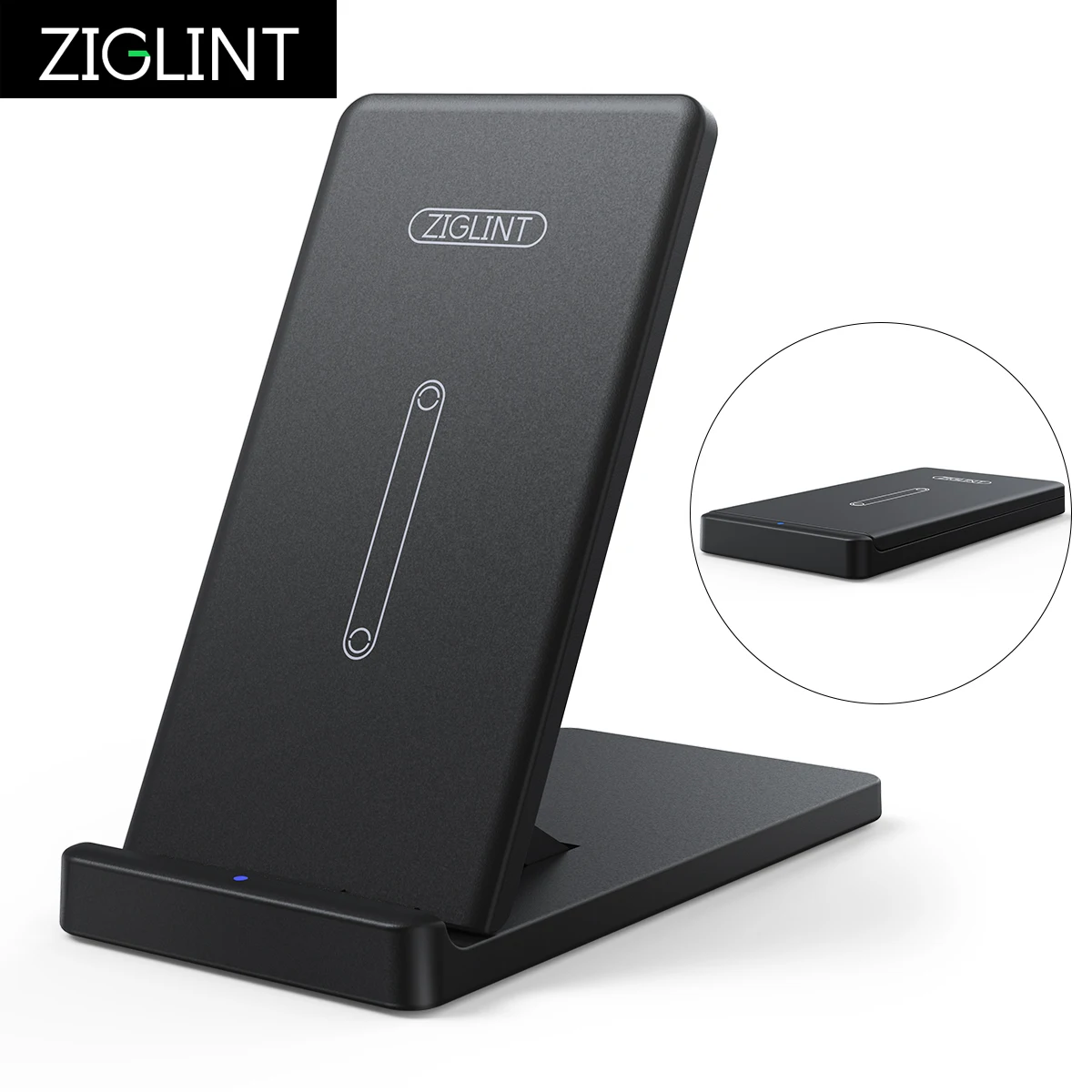 Ziglint Qi Беспроводное зарядное устройство для iPhone X 8 Plus QC 2 0 3 Беспроводная зарядка