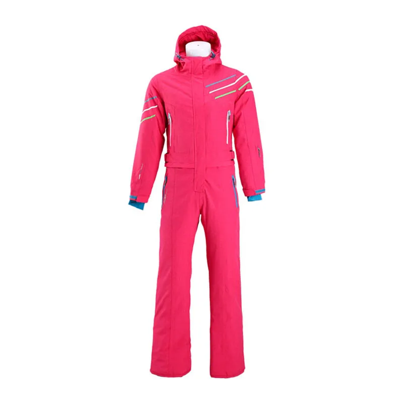 2018 Waterproof Snowboarding One Piece Skiing Jumpsuit Women Snowboard -30 Degrees Snow Ski Suit Winter Clothing Coverall | Спорт и