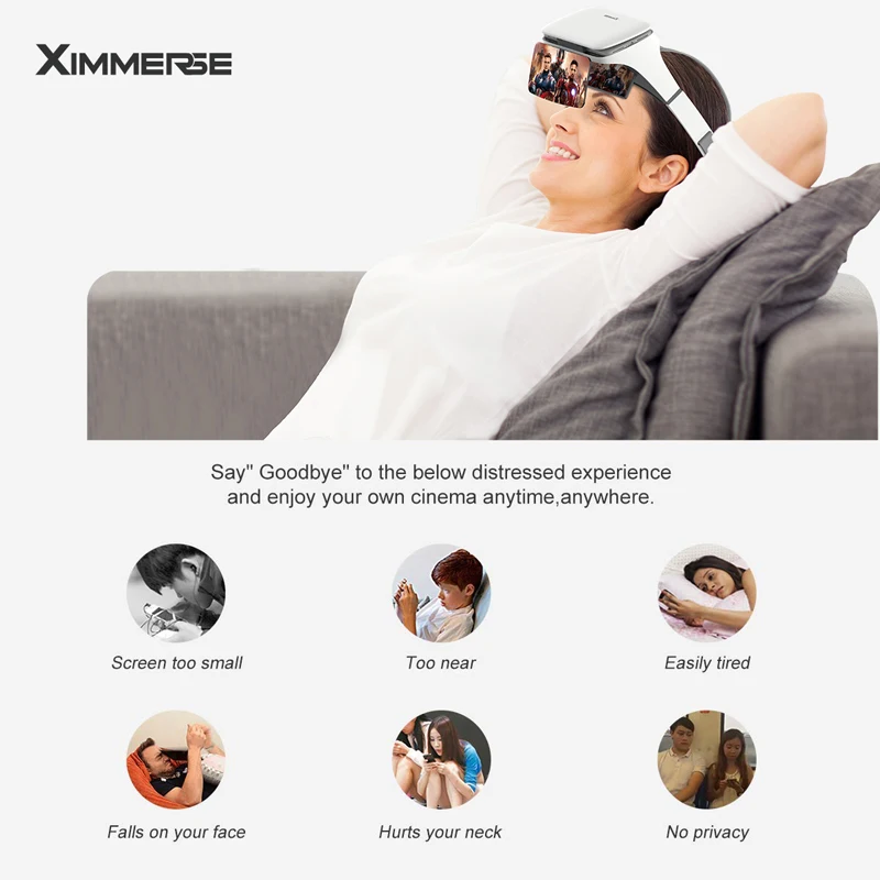 Ximmerse Phone Magnifier Screen 3D Amplifier Smartphone Cell Game Video Universal Holder Stand Lazy Bracket Visor X | Мобильные