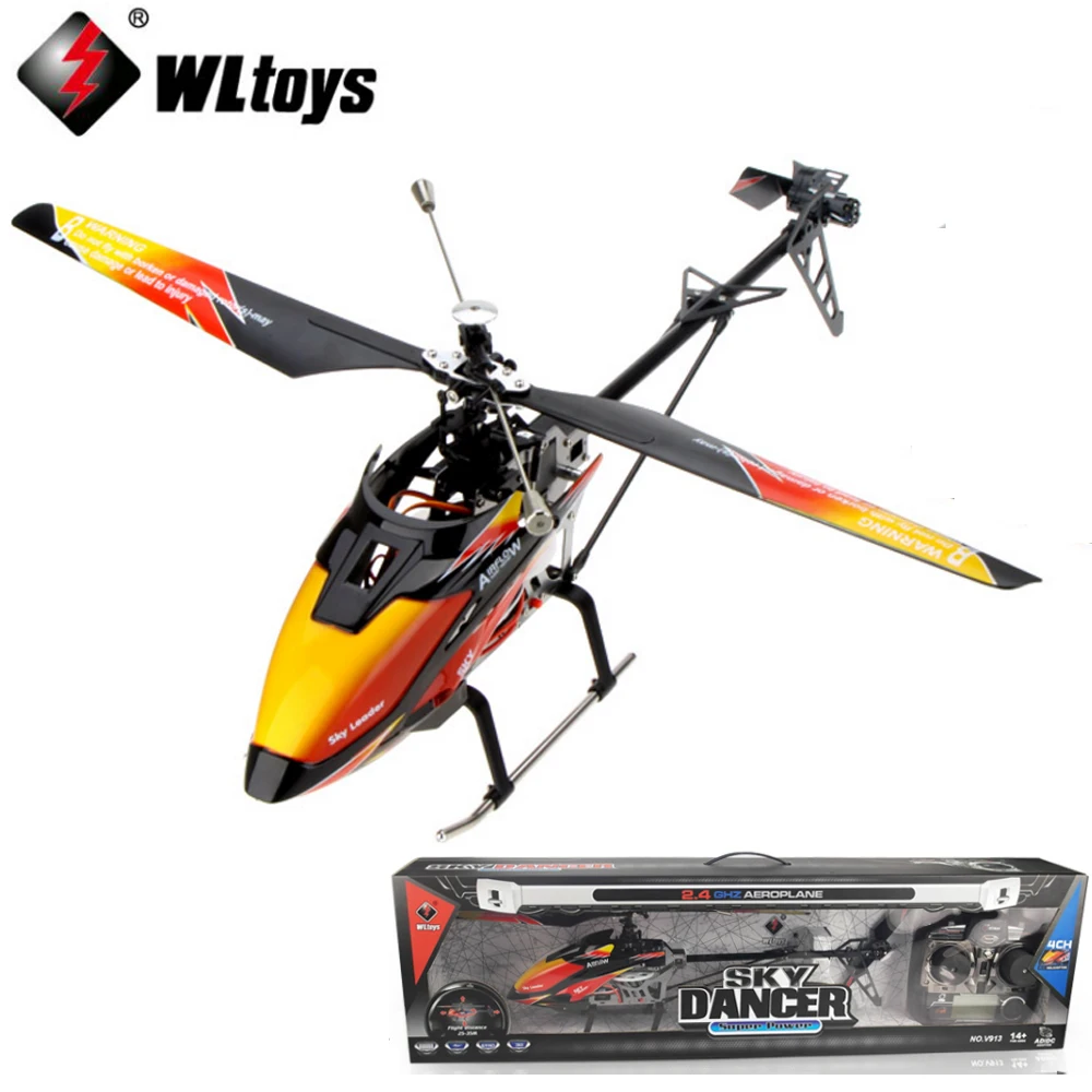 EMS/DHL доставка оригинальный WLtoys V913 одиночный Propelle 4-CH 2 4 GHz большой вертолет небо