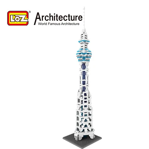LOZ Diamant Bloc Tokyo Skytree Japon Tour celele Batiments Architecture Blocs Batiment Micro Bircks Modele ABS Cadeau 9366 | Игрушки и