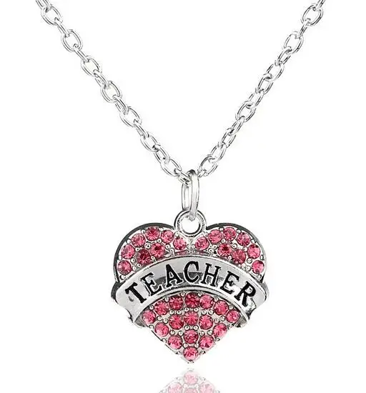 5 шт./лот прозрачный розовый голубой Стразы с гравировкой в виде сердца подвеска