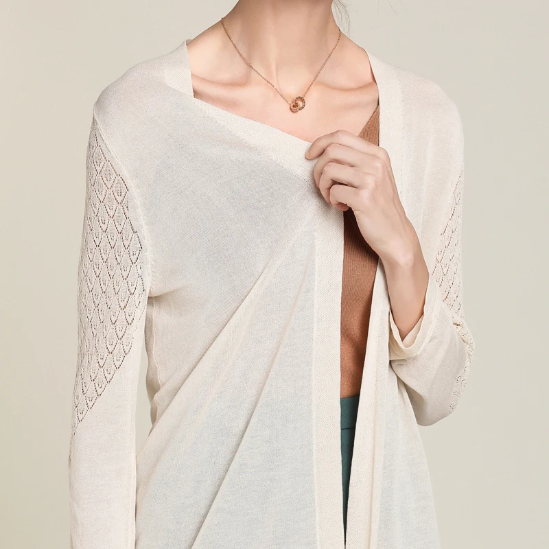 Для женщин длинные ультра тонкий Открыть стежка рубашка с открытой спиной