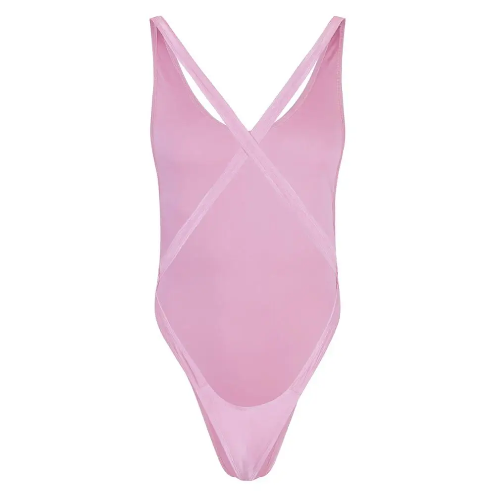 Купальник мужской купальник с высоким вырезом стринги боди цельный