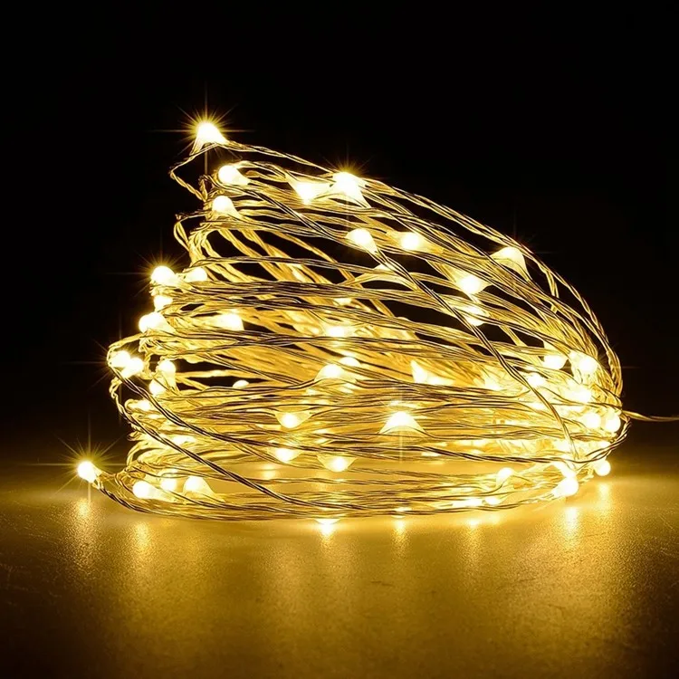 

led string lights 10M 33ft 100led 5V USB powered outdoor Warm white/RGB copper wire christmas festival wedding party decoration