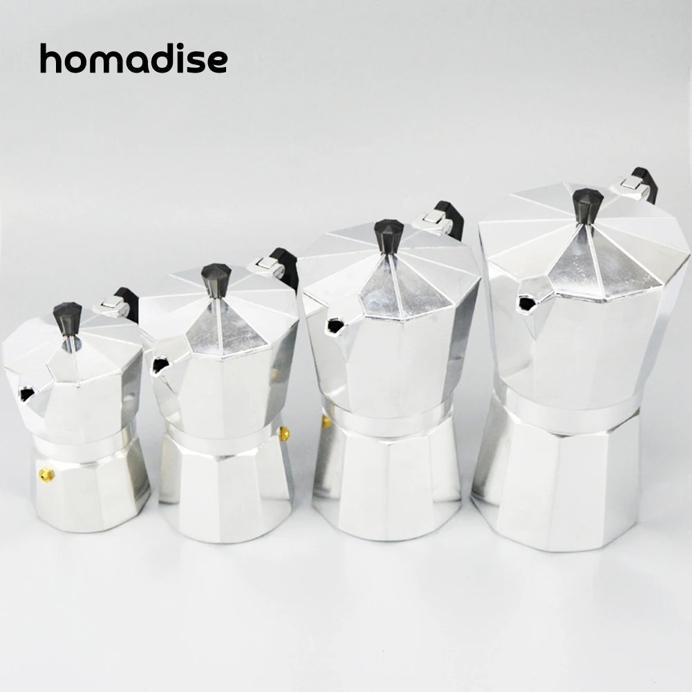Алюминиевая Кофеварка Homadise для приготовления эспрессо кофеварка в стиле
