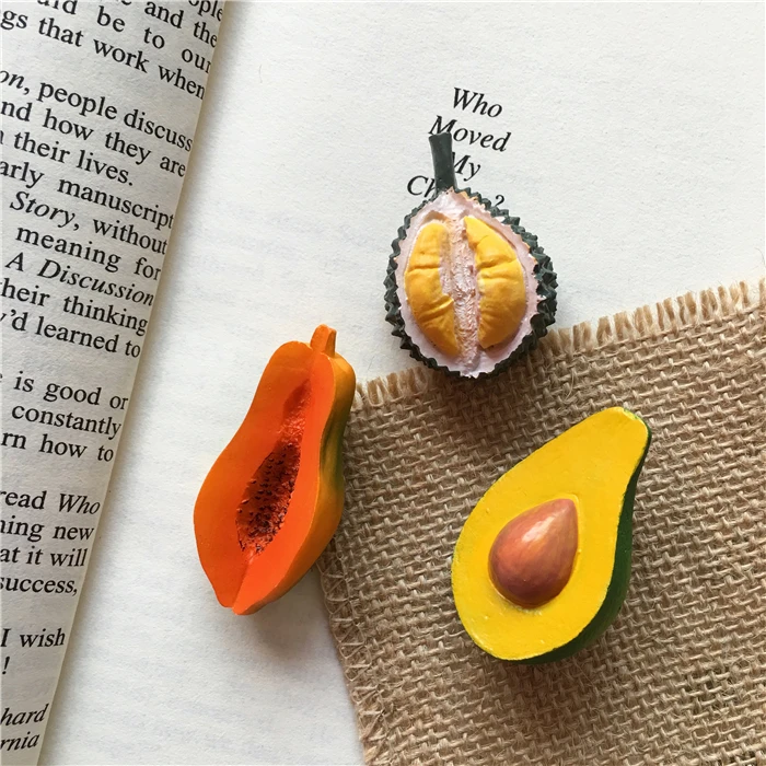 Simulation durian fruit resin refrigerator paste stereo magnetic tape refrigerator decoration