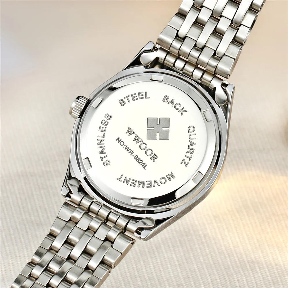 WWOOR женские часы брендовые Роскошные водонепроницаемые спортивные браслет