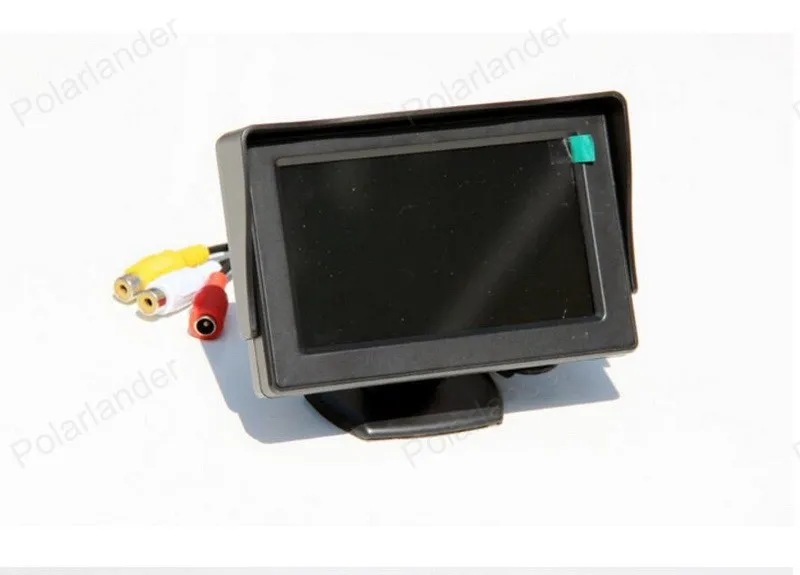 2 видеовхода 4 3 дюймовый автомобильный монитор заднего вида TFT ЖК дисплей с