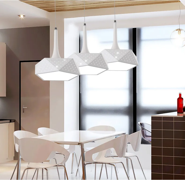 

LED chandelier simple modern living room restaurant bar creative personality art Dimming Ceiling lights AC110-240V