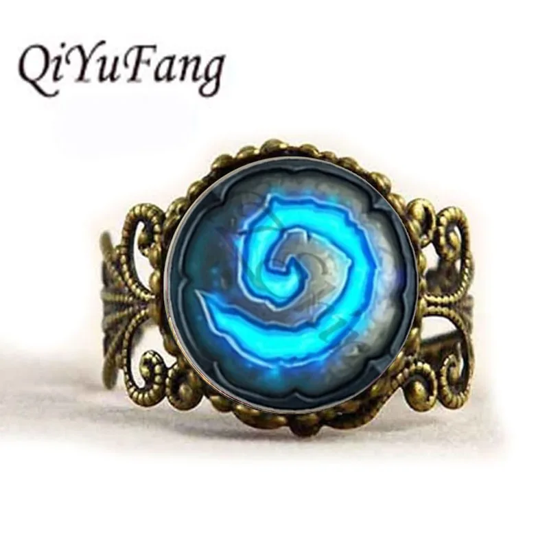 Кулоны QuYiFang World of Warcraft новые модные стеклянные купольные кольца с символикой