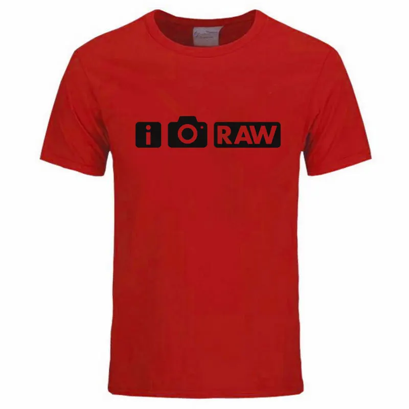 2019 Летняя Повседневная брендовая одежда I Shoot RAW забавная футболка для фотографа с
