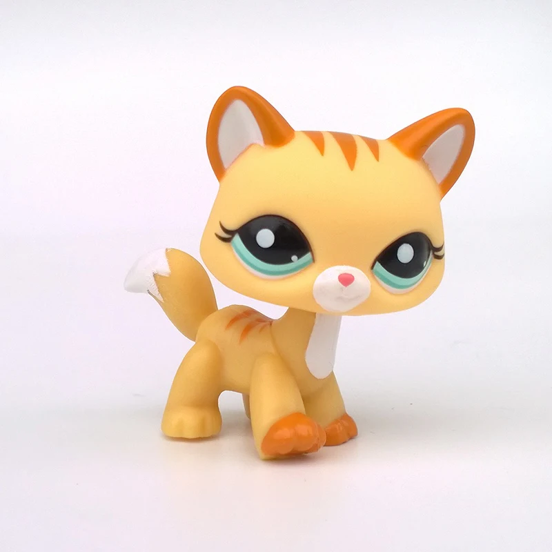 Pet Мейн Кун Kitty #2034 Желтый Тигр Полосатый котенок игрушки животных|toys toys|toys toys toystoy
