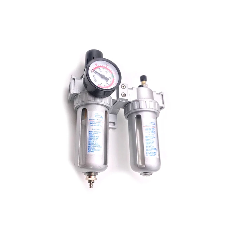 

3/8'' Air Compressor Oil Lubricator Moisture Water Trap Filter Regulator With Mount