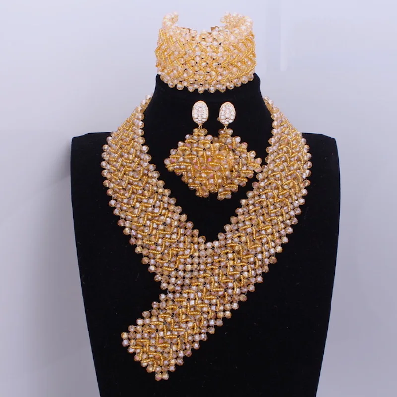 DuDo ювелирные изделия прозрачные нигерийские Свадебные африканские Бусины