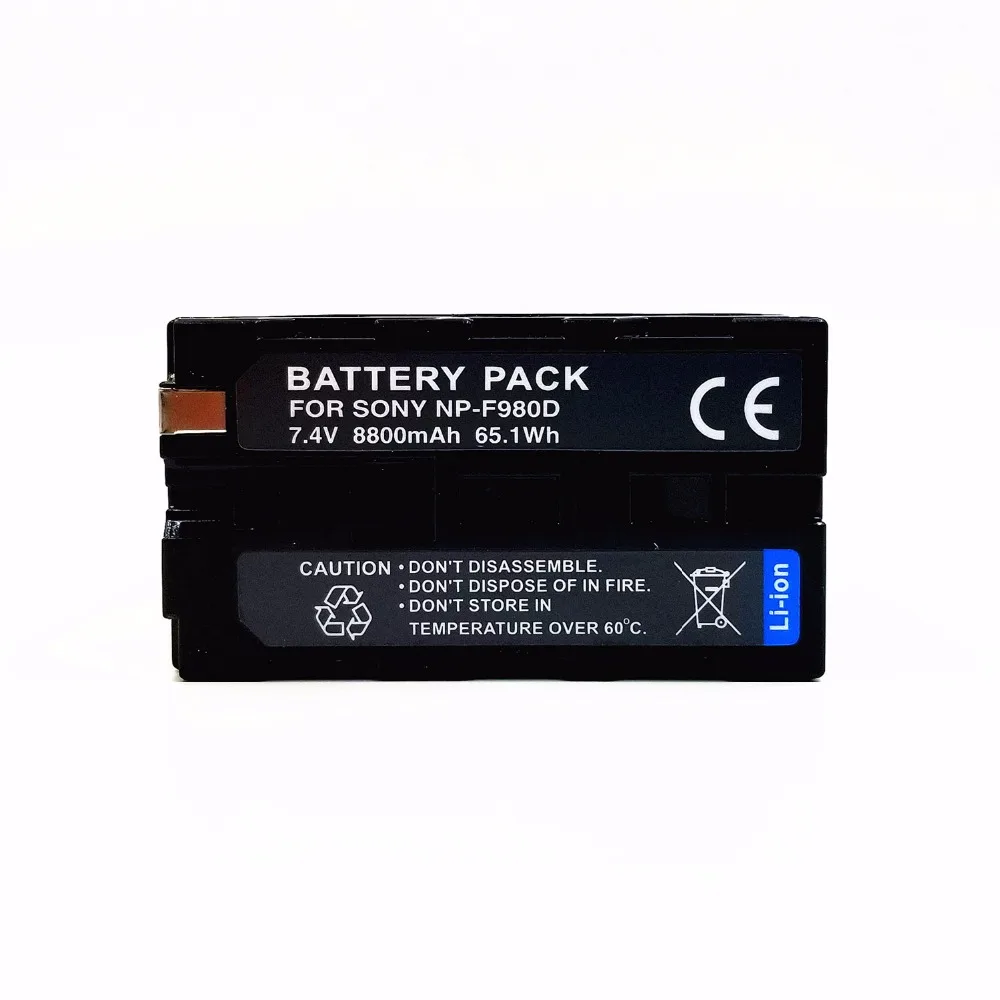 Аккумулятор WHCYonline 8800 мАч NP-F980D NP F980D F970 F960 для SONY MC1500C 190P 198P F950 MC1000C HD1000C V1C Z5C Z7C PD198P 150P