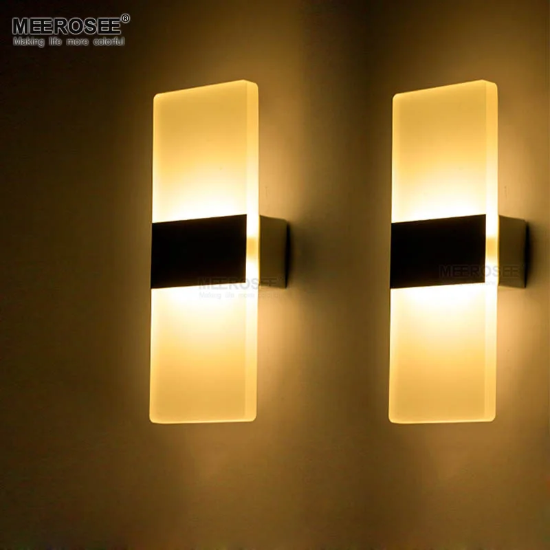 Современный светодиодный настенный светильник для ванной комнаты из алюминия