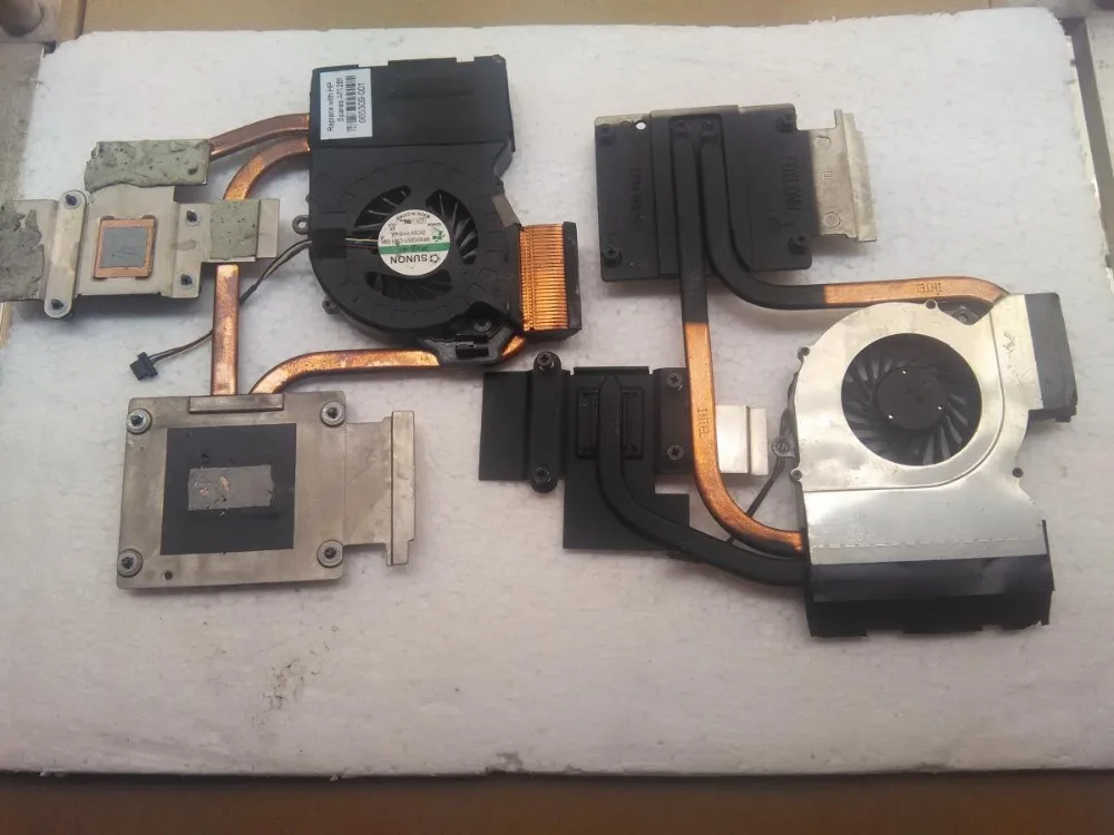 Б/у рабочий хороший охладитель для HP pavilion DV6 6000 dv6 DV7 Охлаждающий радиатор с