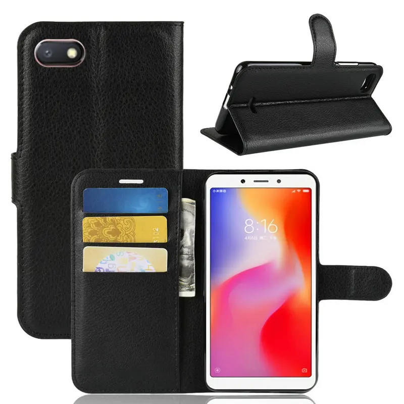Роскошный кожаный чехол-книжка для Xiaomi Redmi 6A 6 A 2 ГБ 16 3 32 5 45 дюйма чехол-бумажник с