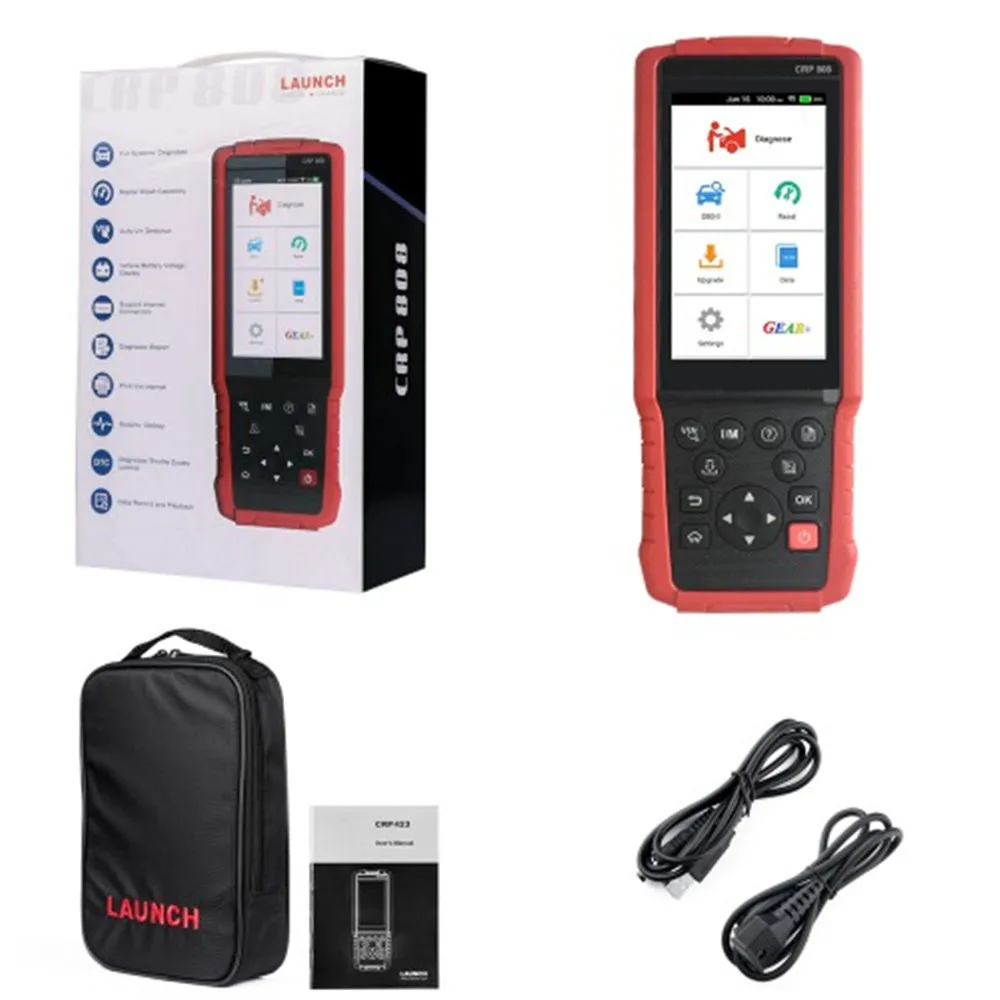 Launch CRP 808 CRP808 полная система OBD2 диагностический инструмент для автомобилей европы