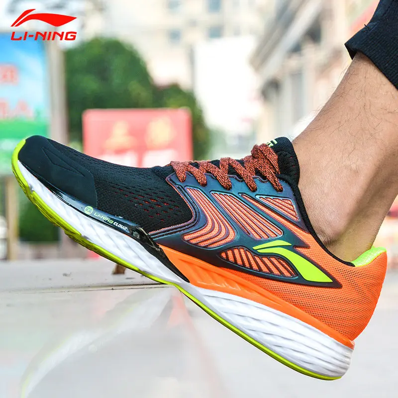 Li Ning/мужские кроссовки LN CLOUD IV PLUS профессиональная обувь для бега с подкладкой из