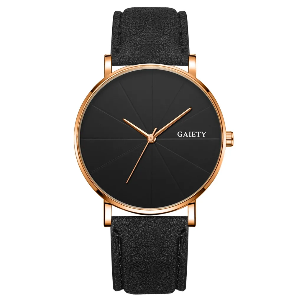 New Watches Men Fashion Casual Unobtrusive Simple Single Business Leather Band Watch Quartz Relogio Luxury Wristwatches