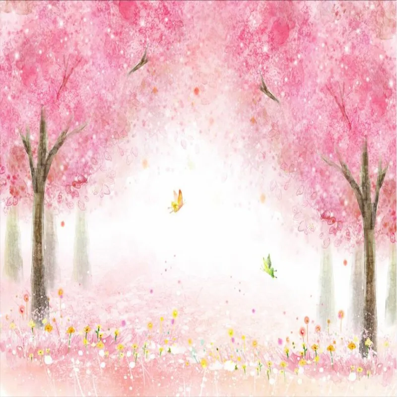 Фотообои мечта Романтика Сакура лес гостиная обои спальня декоративный фон