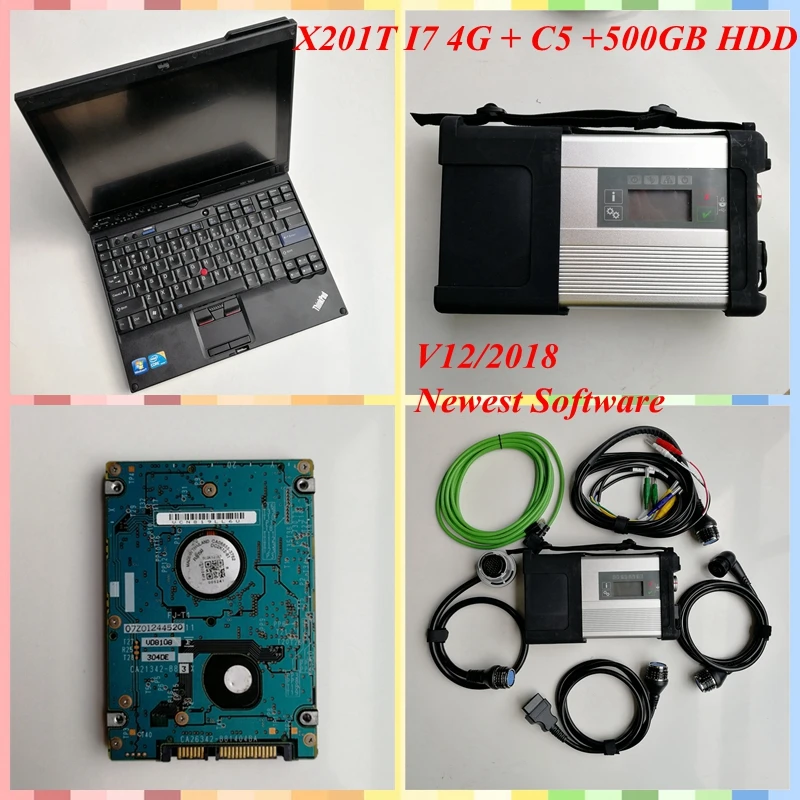 Звезда Диагностика C5 SD для автомобилей и грузовиков + HDD 320 ГБ X201t Подержанный