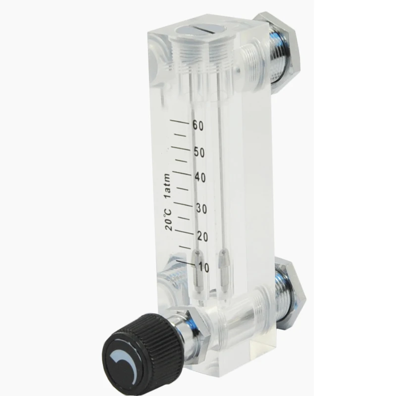 6-60 Φ 1/4 &quotBSP Женская резьба мл/мин. Type Liquid панель ПММА Water с регулирующим клапаном |