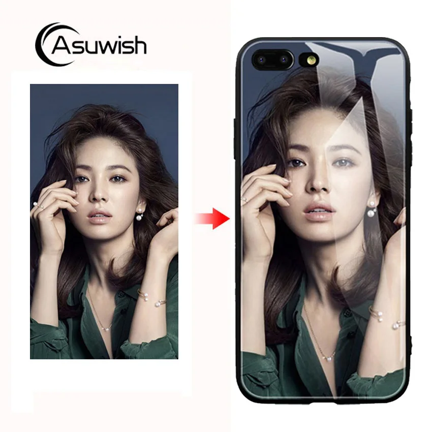 Asuwish Чехлы под заказ милый чехол из закаленного стекла для huawei P10 Plus P 10 10plus P10plus