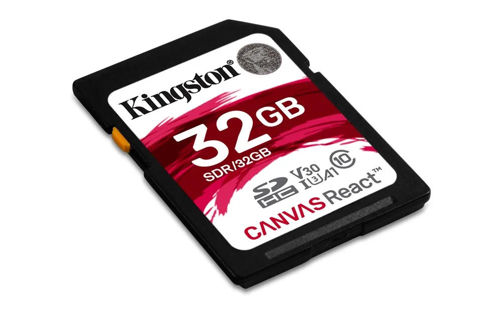 Kingston Technology SD Canvas React 32 ГБ SDHC Class 10 UHS-I 100 Мб/с 70 | Компьютеры и офис