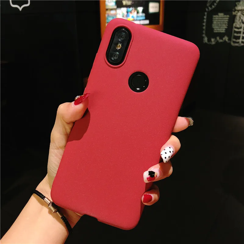 Для Xiaomi 8 A2 Redmi Note 5 6 Pro Max 2 3 матовый чехол мягкий яркий чехол для задней панели для Xiomi Mi6 5S Plus Redmi 6A 4X 5C 3S чехлы