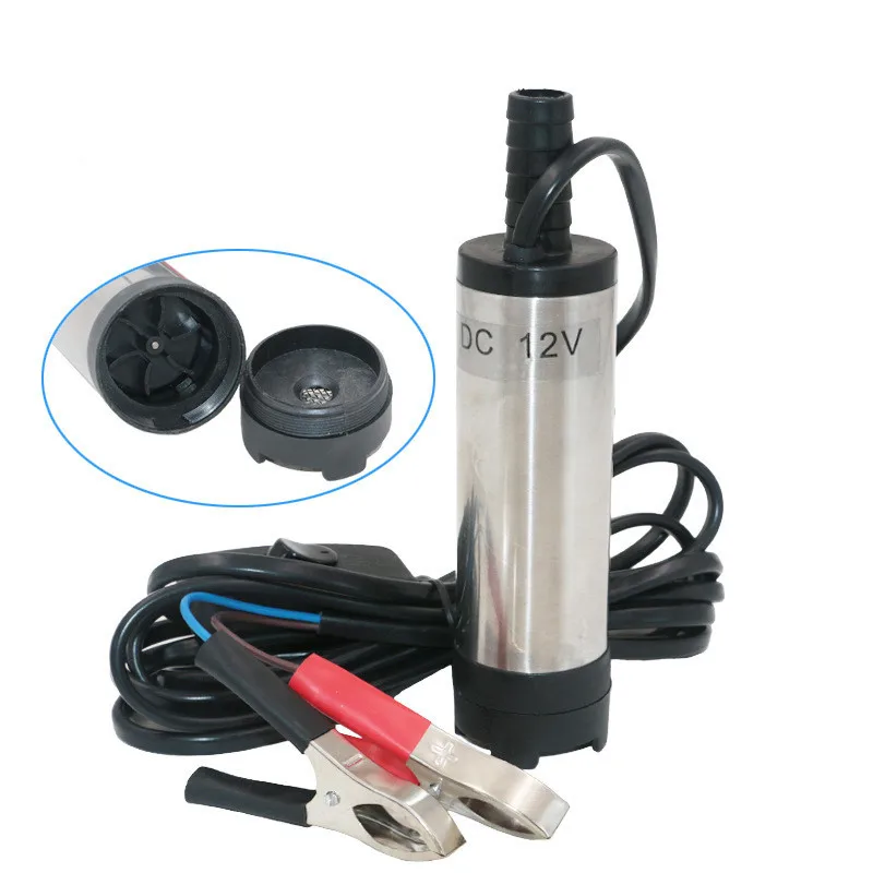 12V DC портативный микро насос диаметром 38 мм/погружной насос/дизельный масляный