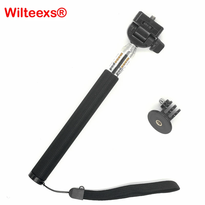 WILTEEXS Выдвижная ручная палка Телескопический монопод адаптер Штатив для Hero 3 + 4 5