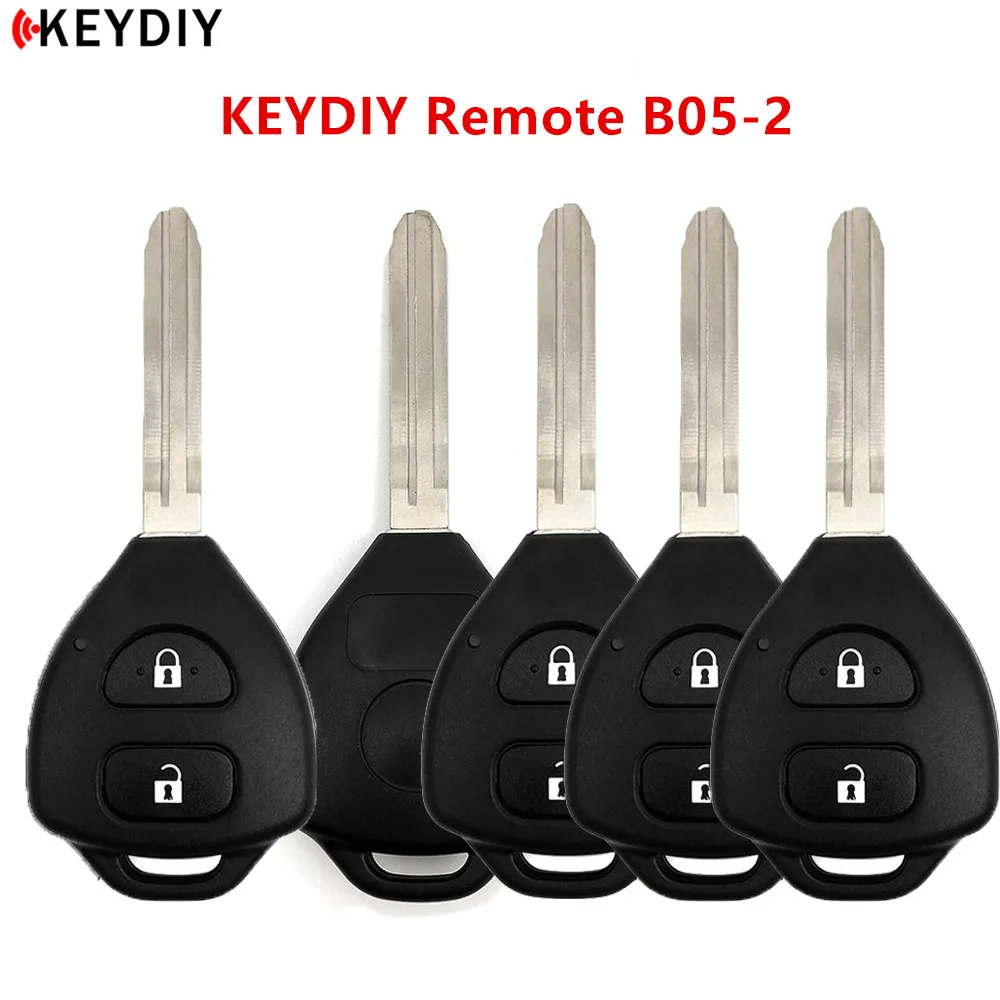 KEYECU 5 шт./лот KEYDIY универсальный дистанционный ключ 2 кнопки B05 серии B для Toyota Style KD900