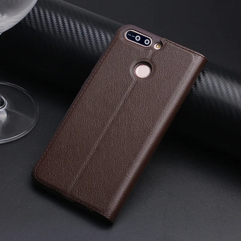 Роскошный чехол из натуральной искусственной кожи для Huawei Honor V9 с откидной
