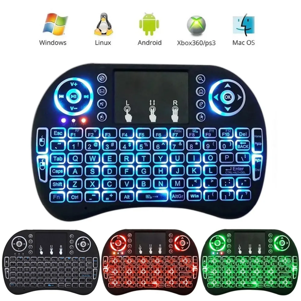 RU ES FR беспроводная клавиатура с сенсорной панелью 3 цвета|keyboard air mouse|air mousewireless