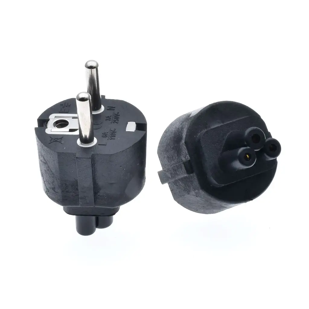 Высокое качество Черный Медь 10A 250V стандарт европейского стандарта для IEC320 C5 мощность переходник Преобразование гнездо