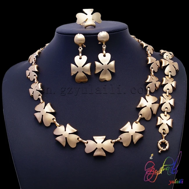 Оптовая продажа Изящные Ювелирные изделия Бразильское золото набор ювелирных