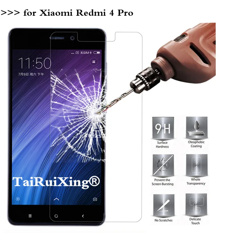 2.5D 0 26 мм 9H закаленное стекло Защита экрана для Xiaomi Redmi 4 Pro усиленная Защитная