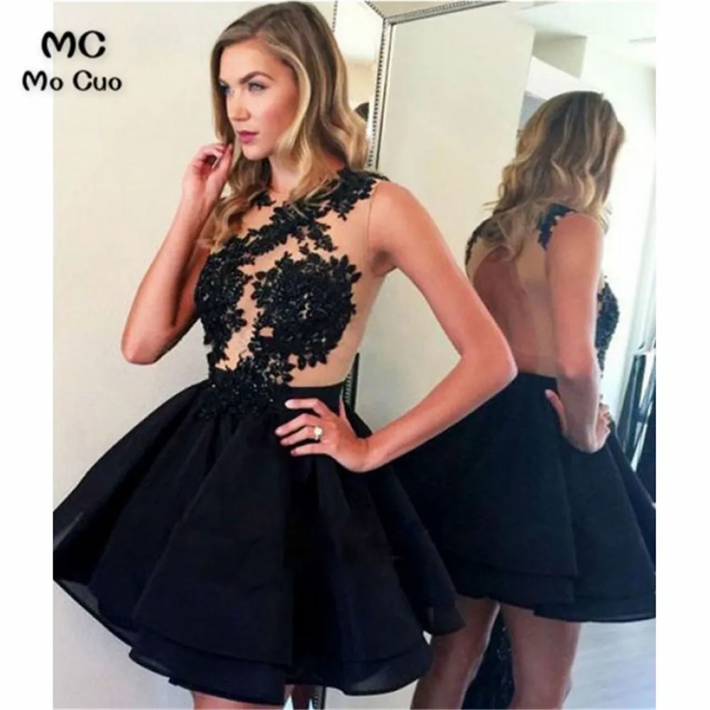 Черные кружевные блестящие платья с аппликациями и бусинами вечернее платье