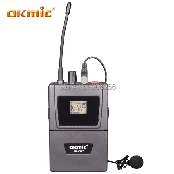 Новый OKMIC OK 4/4700 черный профессиональный UHF четыре канала Беспроводная система