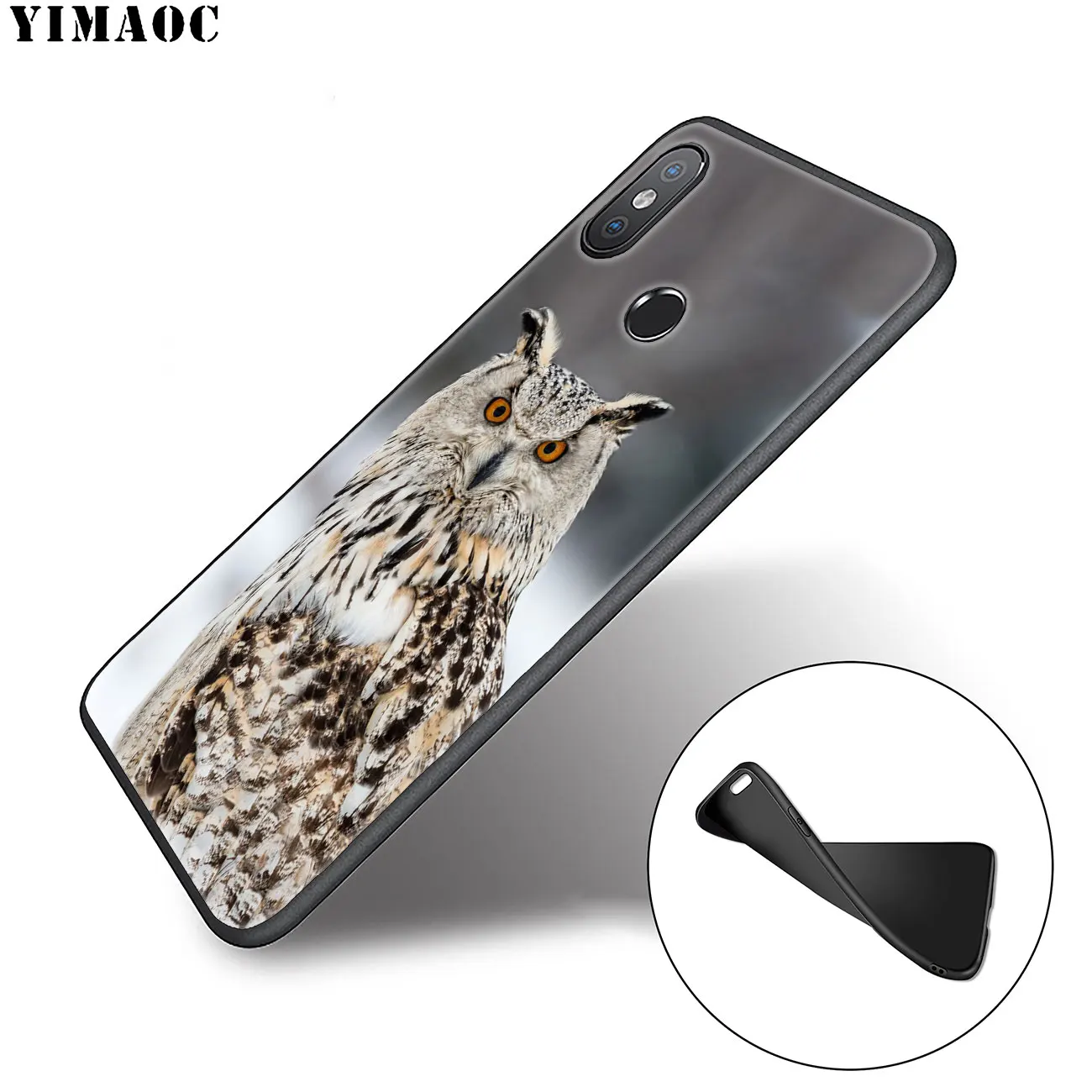 YIMAOC Сова Птица Мягкий силиконовый чехол для телефона Xiaomi Redmi K30 K20 Note 8 8T 7 5 6 Pro Mi