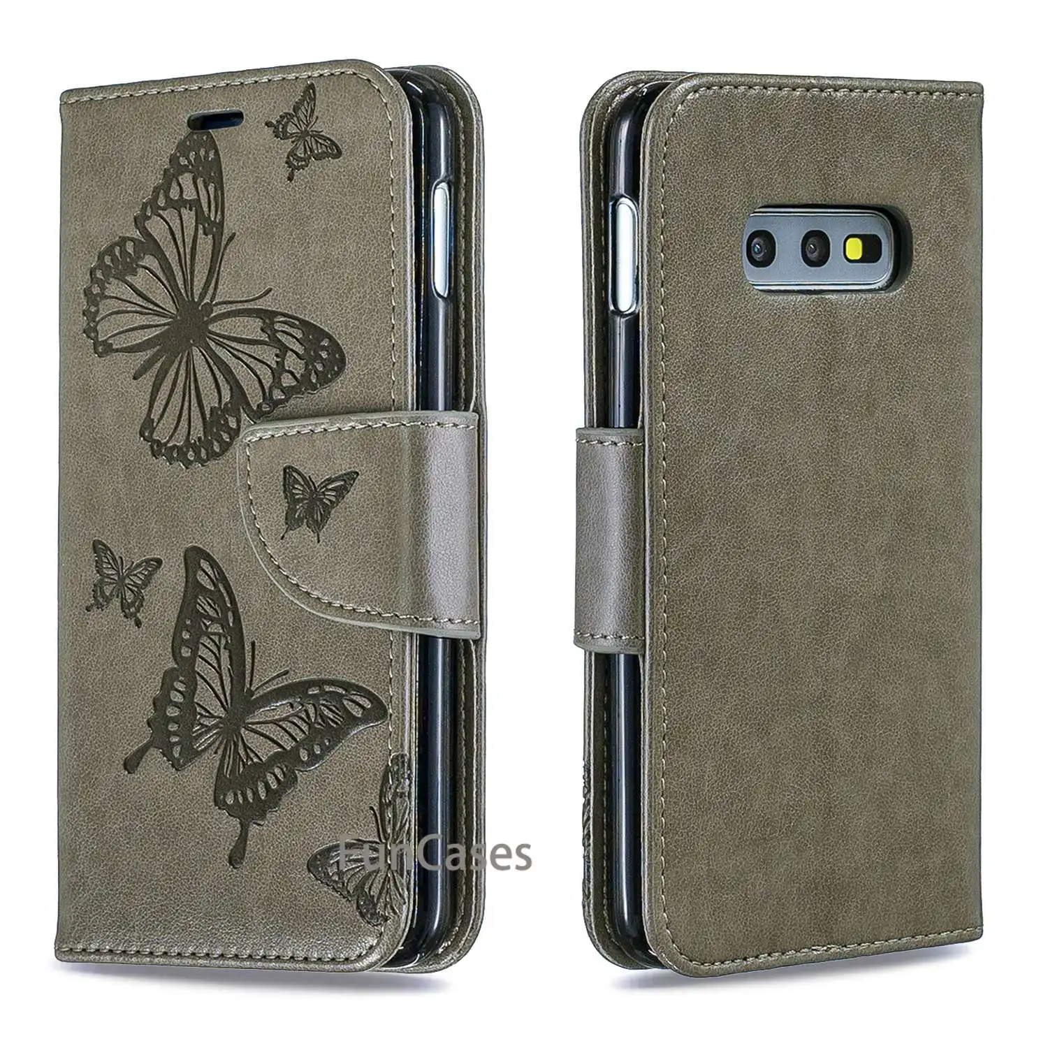 Fundas для samsung Galaxy S10E чехол с откидной крышкой из искусственной кожи Роскошный
