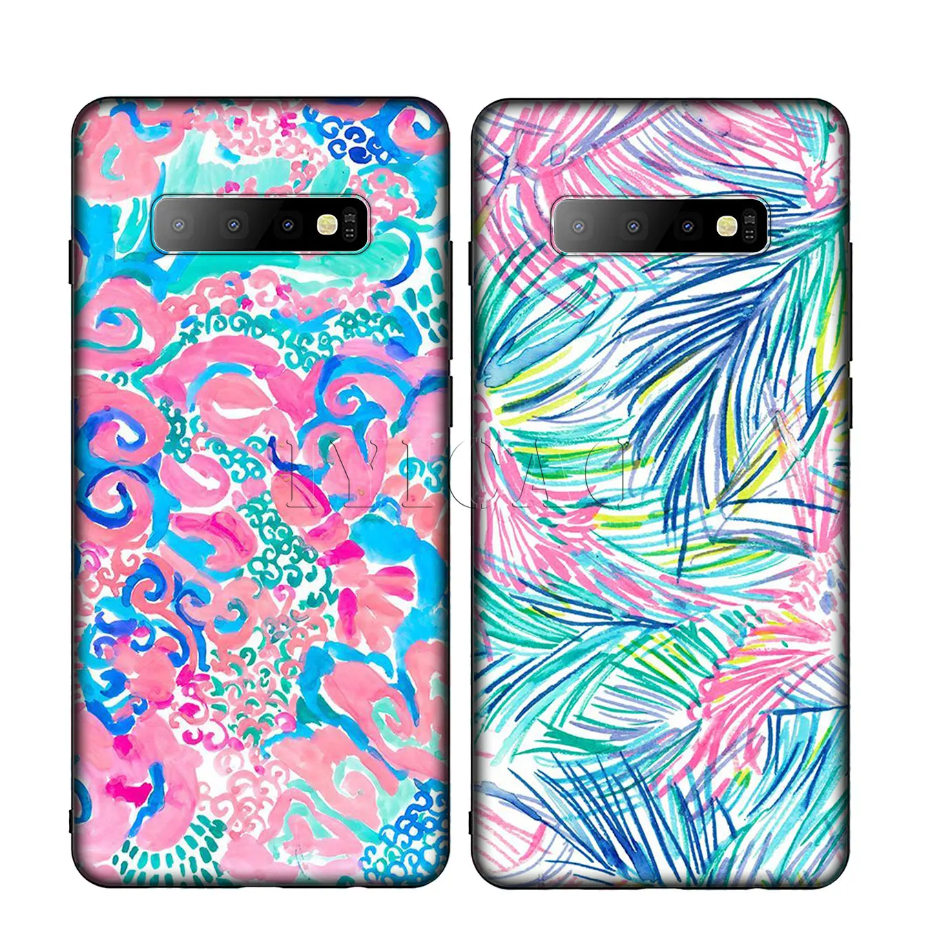 IYICAO розовый Sands Lily Pulitzer силиконовый мягкий чехол для телефона samsung Galaxy S10 S9 S8 Plus S6 S7